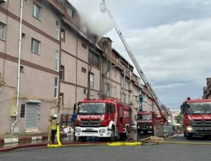 Başakşehir’de sanayi sitesinde korkutan yangın