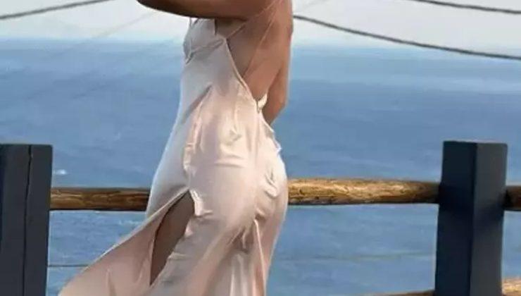 Melis Sezen yine bir davette kendini konuşturdu