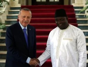 Cumhurbaşkanı Erdoğan, Gambiya Cumhurbaşkanı Barrow ile görüştü