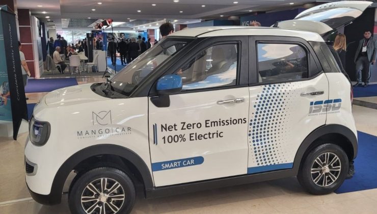 Yüzde yüz yerli ve elektrikli mini araç “Mango Car” Ankara’da tanıtıldı