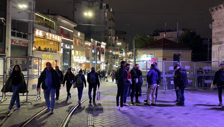 Taksim ve İstiklal Caddesi’ndeki kısıtlamalar kaldırıldı