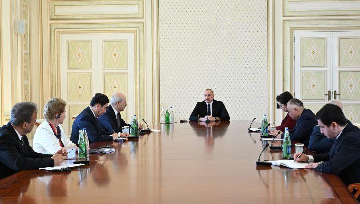 Aliyev, TBMM Başkanı Kurtulmuş’u kabul etti