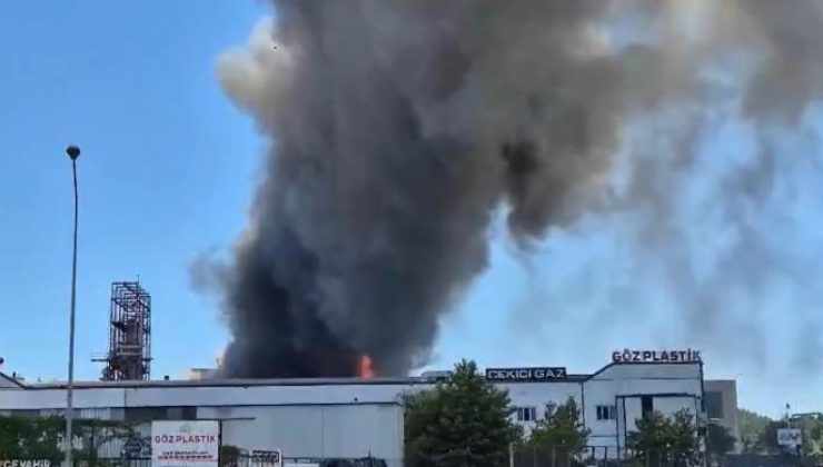 Tuzla Deri Organize Sanayi Bölgesi’nde bulunan bir fabrikada yangın çıktı