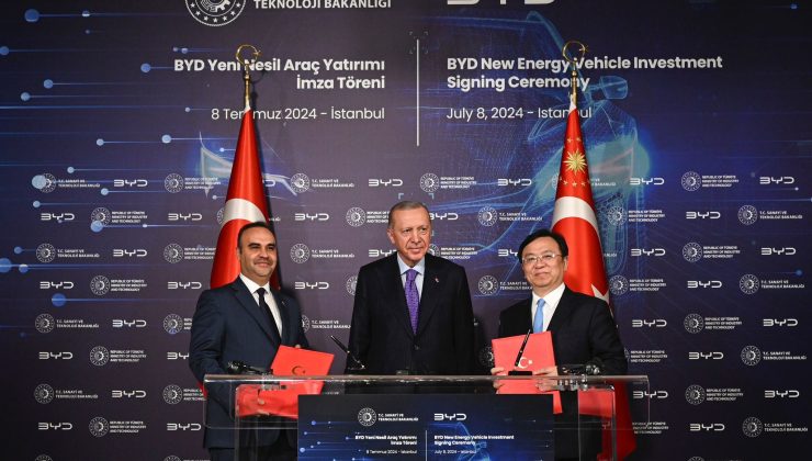 Dünya devi BYD’den Türkiye’ye yatırım kararı