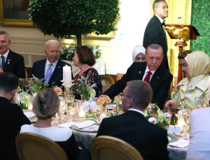 Cumhurbaşkanı Erdoğan, ABD Başkanı Joe Biden tarafından verilen akşam yemeğine katıldı