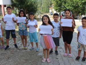 Amasya’da köye oyun parkı isteyen çocuklara Bakan Kurum’dan müjde