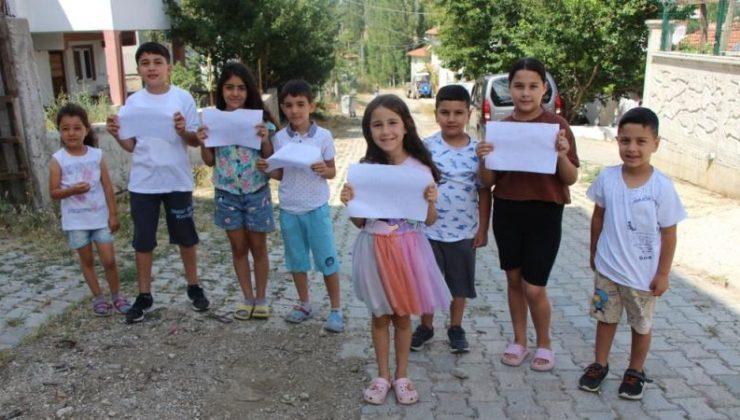 Amasya’da köye oyun parkı isteyen çocuklara Bakan Kurum’dan müjde