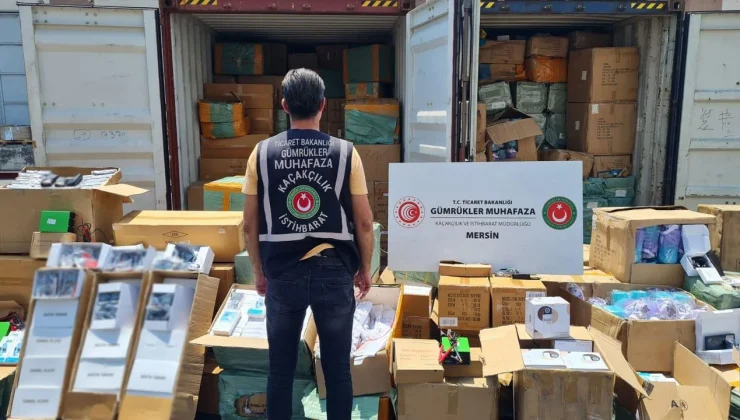 Gümrük Muhafaza ekipleri, 521 milyon değerinde kaçak eşya ele geçirdi