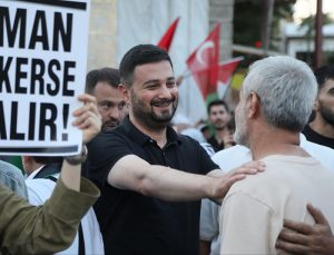 Başkan Öztekin özgür Filistin için Ayasofya meyanında