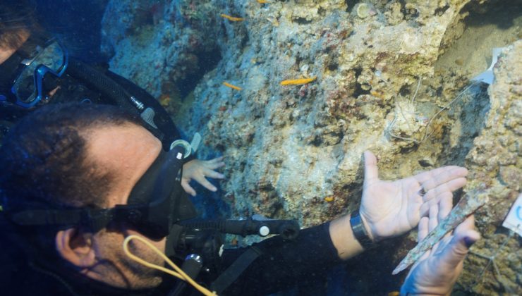 Akdeniz’in derinliklerinde Girit-Minos Uygarlığına ait 3 bin 600 yıllık hançer bulundu