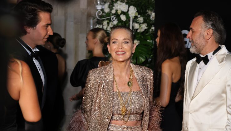 Dünyaca ünlü yıldız Sharon Stone ödülünü aldı