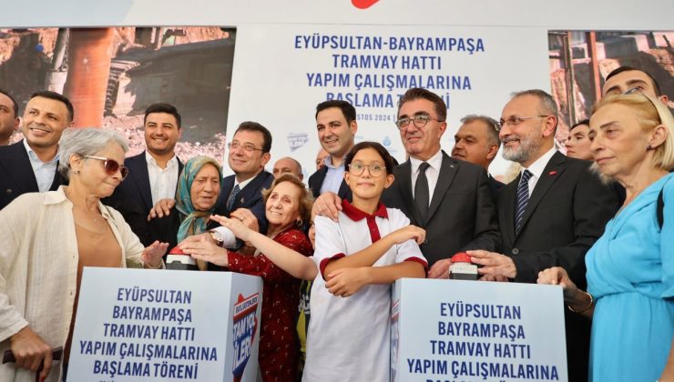 Eyüpsultan-Bayrampaşa Tramvay Hattı’nın Yapımı Başladı