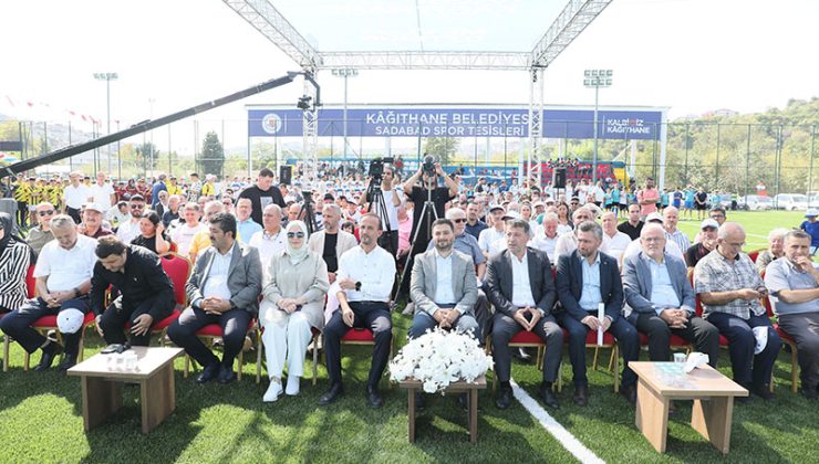 Kağıthane Belediyesi Sadabad Spor Sahası’nı Yenileyerek Hizmete açtı