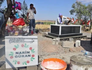 Narin’in mezarı yapıldı