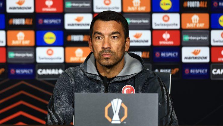 Bronckhorst: “İyi bir takıma karşı oynayacağız”