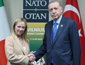 Cumhurbaşkanı Erdoğan, İtalya Başbakanı Meloni ile görüştü