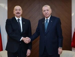 Cumhurbaşkanı Erdoğan, Azerbaycan Cumhurbaşkanı Aliyev ile görüştü