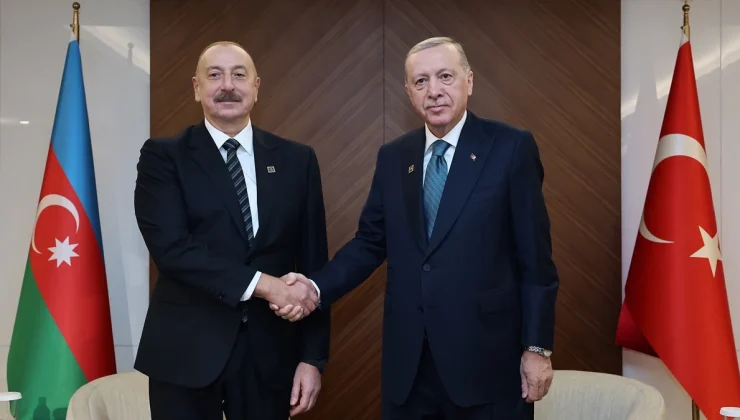 Cumhurbaşkanı Erdoğan, Azerbaycan Cumhurbaşkanı Aliyev ile görüştü