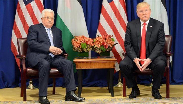 ABD’nin yeni Başkanı Trump, Filistin Devlet Başkanı Abbas ile görüştü
