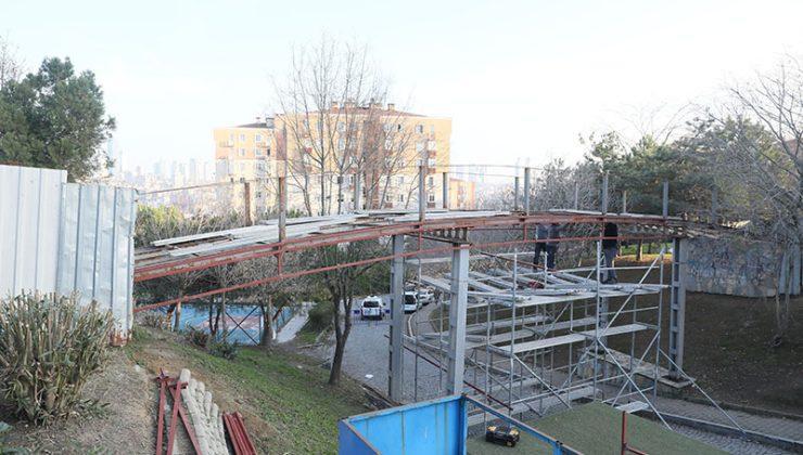 Kağıthane’de ulaşımı kolaylaştıracak köprü çalışması