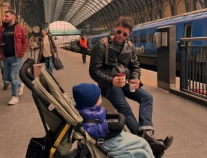 Kıvanç Tatlıtuğ’dan oğlu Kurt Efe ile yeni kare