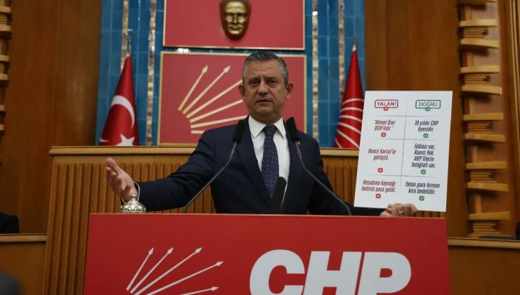 CHP Lideri Özel: “Türkiye, dünyanın en öndeki suç ülkelerinden biri haline gelmiştir”