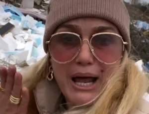 Çöp yığınını gören ünlü manken Tuğba Özay çılgına döndü