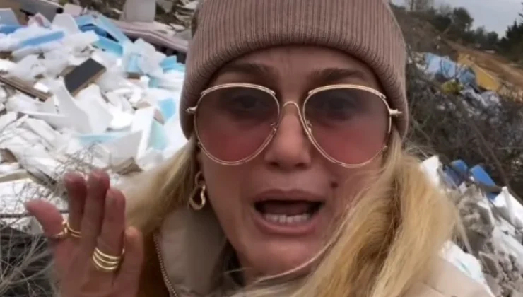 Çöp yığınını gören ünlü manken Tuğba Özay çılgına döndü