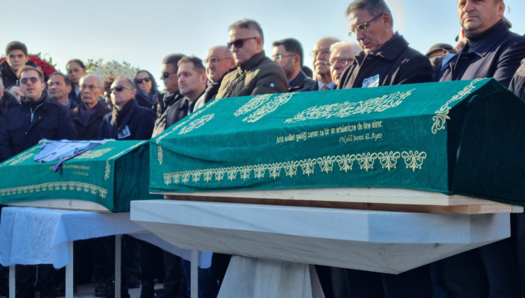 Bolu’daki otel yangınında hayatını kaybeden Nedim Türkmen ve ailesi için cenaze töreni düzenlendi