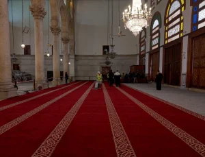 Suriye’deki Emevi Camisi’nin halıları Gaziantep’ten