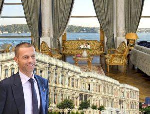 UEFA Başkanı Aleksander Ceferin’in Çırağan Sarayı’nda kaldığı Sultan Suit’in 2 günlük maliyeti yaklaşık 960 bin TL