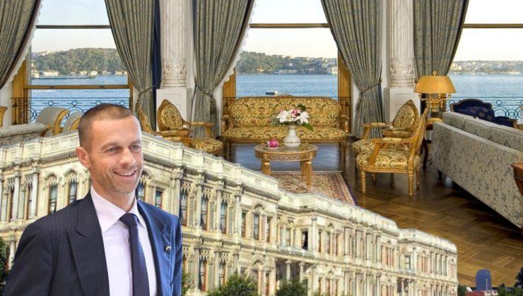 UEFA Başkanı Aleksander Ceferin’in Çırağan Sarayı’nda kaldığı Sultan Suit’in 2 günlük maliyeti yaklaşık 960 bin TL