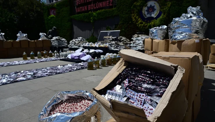 İstanbul’da 1 ton uyuşturucu madde ile 8 milyon adet hap ele geçirildi