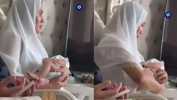 Taze anne Sahra Işık bebeği için mevlit okuttu!