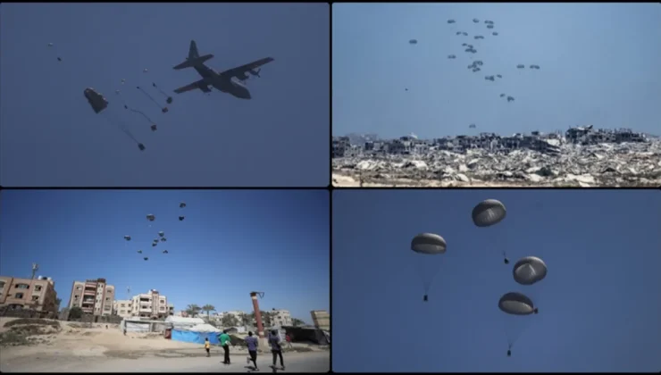 BAE ve Ürdün, Avrupa ülkelerinin desteğiyle Gazze’ye yardım ulaştırdı