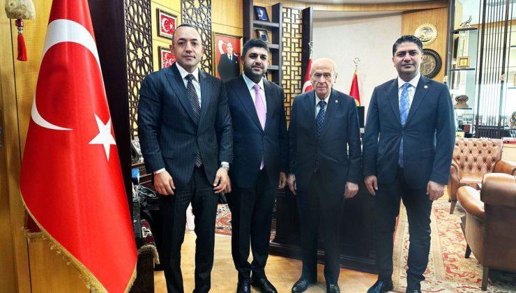 Necat Gülseven ve Deniz Gürel’den Devlet Bahçeli’ye ziyaret