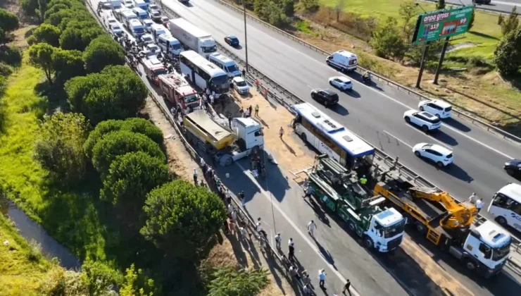 TEM Otoyolu’nda zincirleme kaza: 1 ölü, 21 yaralı