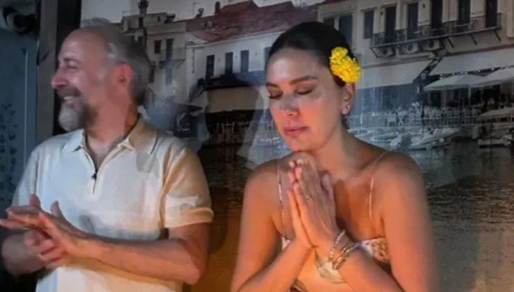 Bergüzar Korel yeni yaşını kutladı! Eşi Halit Ergenç öpmeye doyamadı