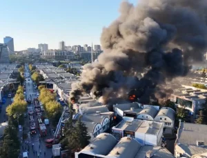 İSTOÇ Ticaret Merkezi’nde yangın: 17 iş yeri zarar gördü