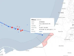Mikeno Gemisi Gazze sınırında