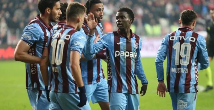 Trabzonspor 3 puanı 3 golle aldı