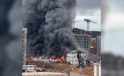 Tuzla’da işçi konteynerinde yangın