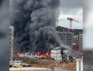 Tuzla’da işçi konteynerinde yangın