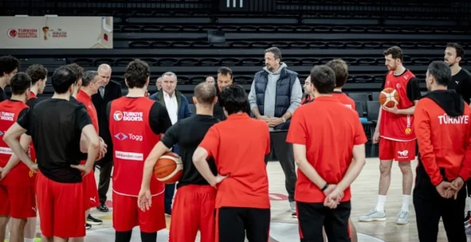 A Milli Erkek Basketbol Takımı, Sırbistan maçının hazırlıklarına devam etti