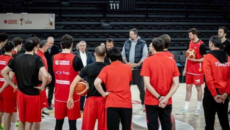 A Milli Erkek Basketbol Takımı, Sırbistan maçının hazırlıklarına devam etti